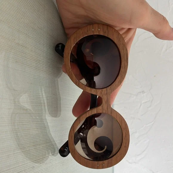 Prada baroque sunglasses SPR27R. Wood and tortoise. - Picture 5 of 9